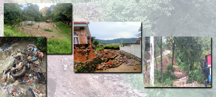 बिहीबार रातिको वर्षाले चन्द्रागिरि नगर क्षेत्रमा व्यापक क्षति, कतै घर बग्यो कतै मोटरसाइकल