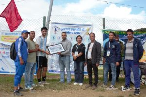 प्रथम मातातीर्थ गोल्डकपः संजिप विष्टको दोहोरो ह्याट्रिकमा सोल्टी नेपालको फराकिलो जित