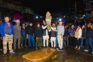 झरीमा रूझ्दै थानकोटमा मनाइयाे खड्ग जात्रा ( फाेटाे फिचर)