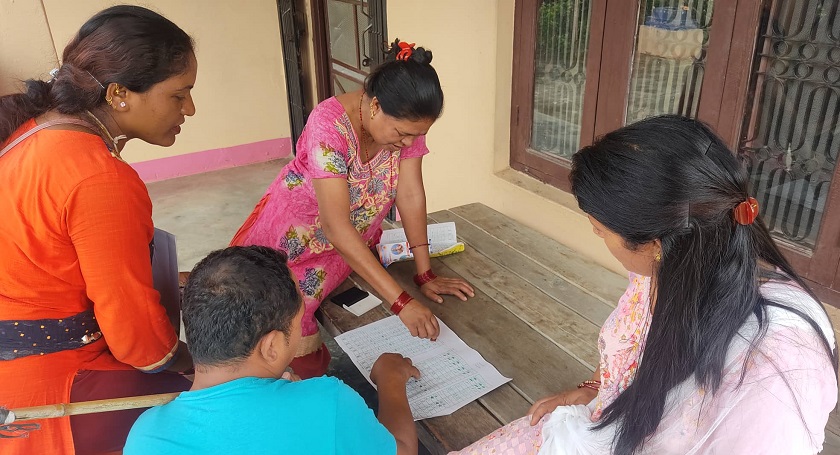 आजबाट घरदैलो मतदाता शिक्षा, ६ हजार ७४३ स्वास्थ्य स्वयंसेविका परिचालन