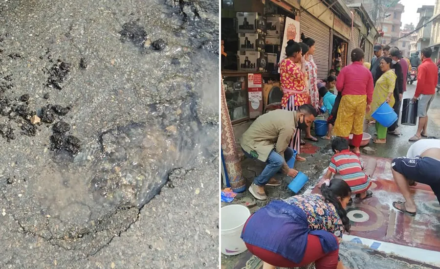 मेलम्चीको पानी ३ सय ५० ठाउँमा चुहावट