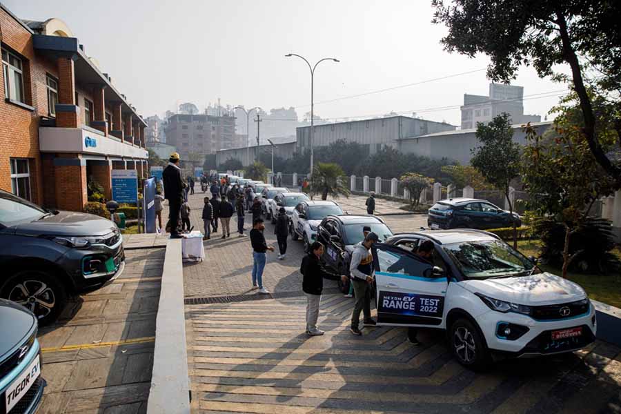 नैकापबाट हायात रेजेन्सीसम्म नेक्सन ईभी रेन्ज टेस्ट-२०२२ र्याली