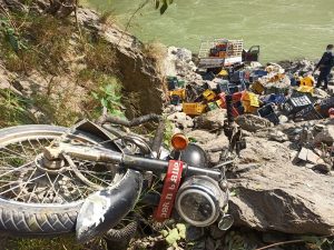 फिस्लिङमा सवारी दुर्घटना, मोटरसाइकल चालक जर्मन नागरिकको मृत्यु