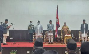 संघीय संसदका ज्येष्ठ सदस्य जबराले लिए शपथ