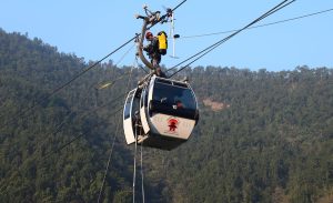 सशस्त्र प्रहरीले गर्‍यो केबलकार रोकिएमा गरिने उद्धारको अभ्यास (भिडियोसहित)