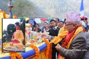 चन्द्रागिरि- २ मसिनेमा अभिताम बुद्ध मुर्ति अनावरण