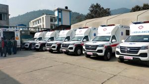 बागमती प्रदेशका ७ वटा अस्पताललाई ‘ख’ वर्गको एम्बुलेन्स सहयोग