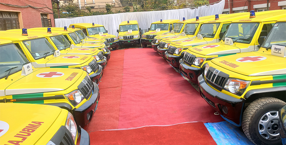 नेपाल रेडक्रस सोसाइटीद्वारा ३० वटा एम्बुलेन्स हस्तान्तरण