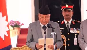 राष्ट्रपति रामचन्द्र पौडेलले लिए शपथ