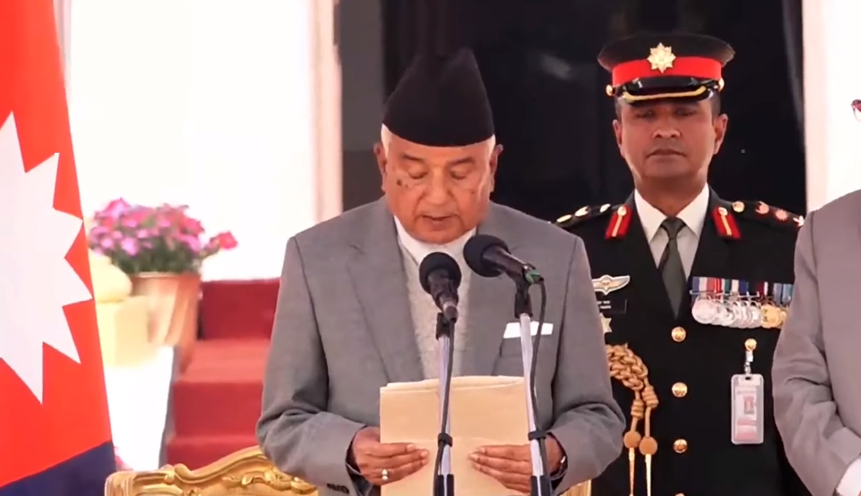 राष्ट्रपति रामचन्द्र पौडेलले लिए शपथ