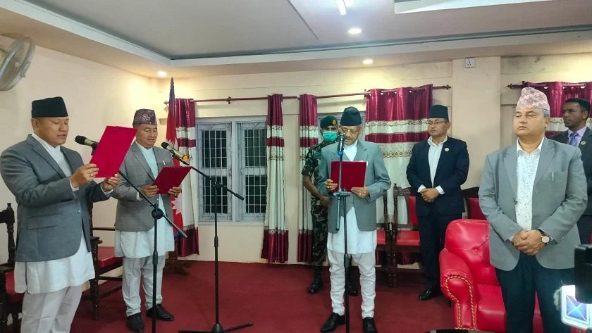 बागमती प्रदेशका दुई जना नवनियुक्त मन्त्रीले लिए शपथ