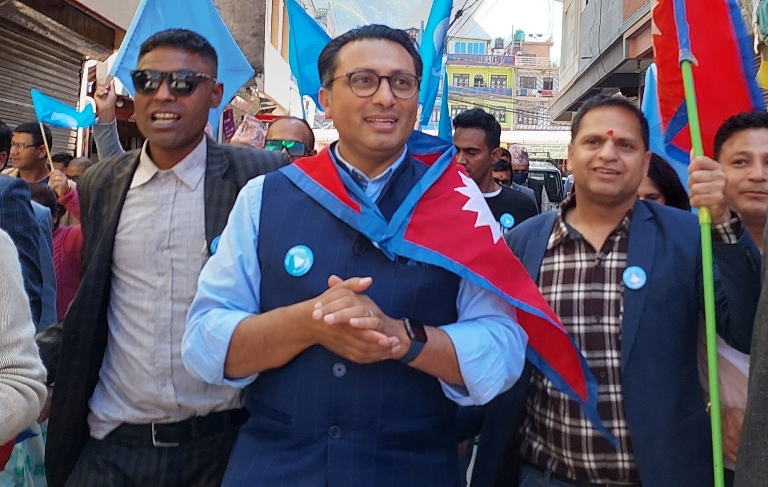 नेपाली कांग्रेसले नपत्याएका स्वर्णिम वाग्ले तनहुँ-१ बाट भारी मतले विजयी