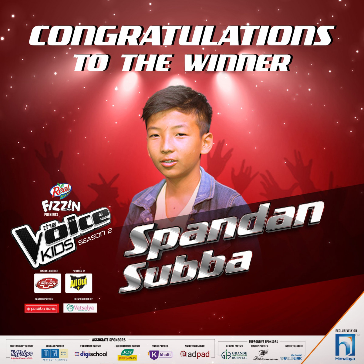 ‘द भ्वाइस किड्स नेपाल सिजन २’ को उपाधि स्पन्दन सुब्बाले जिते