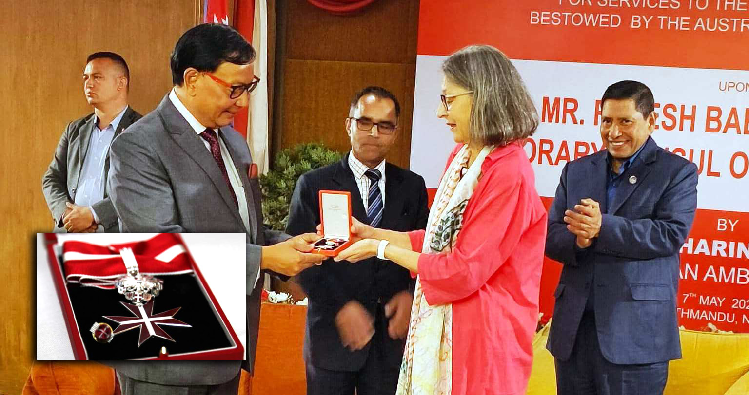 मनकामना केबलकारका कार्यकारी निर्देशक श्रेष्ठलाई अष्ट्रिया सरकारको ‘अनररी अफ सिल्भर’ सम्मान