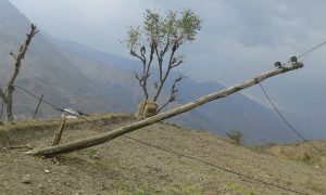 हावाहुरीले प्रसारण लाइनमा क्षति पुग्दा देशका अधिकांश स्थानमा विद्युत सेवा अवरूद्ध