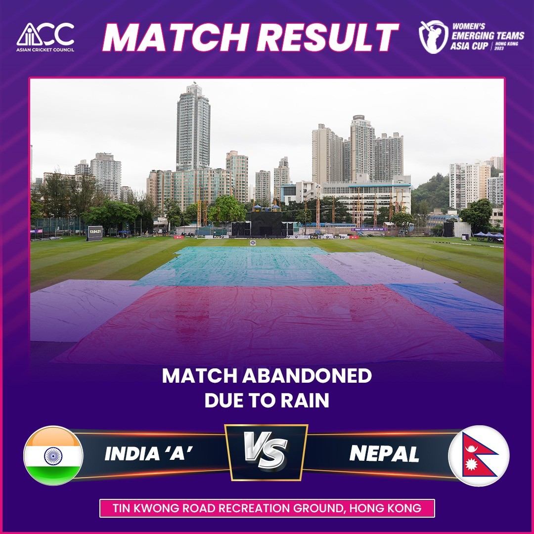 इमर्जिङ टिम्स एसिया कप: भारतसँग अंक बाँड्दा नेपालको सेमिफाइनल सम्भावना जीवितै