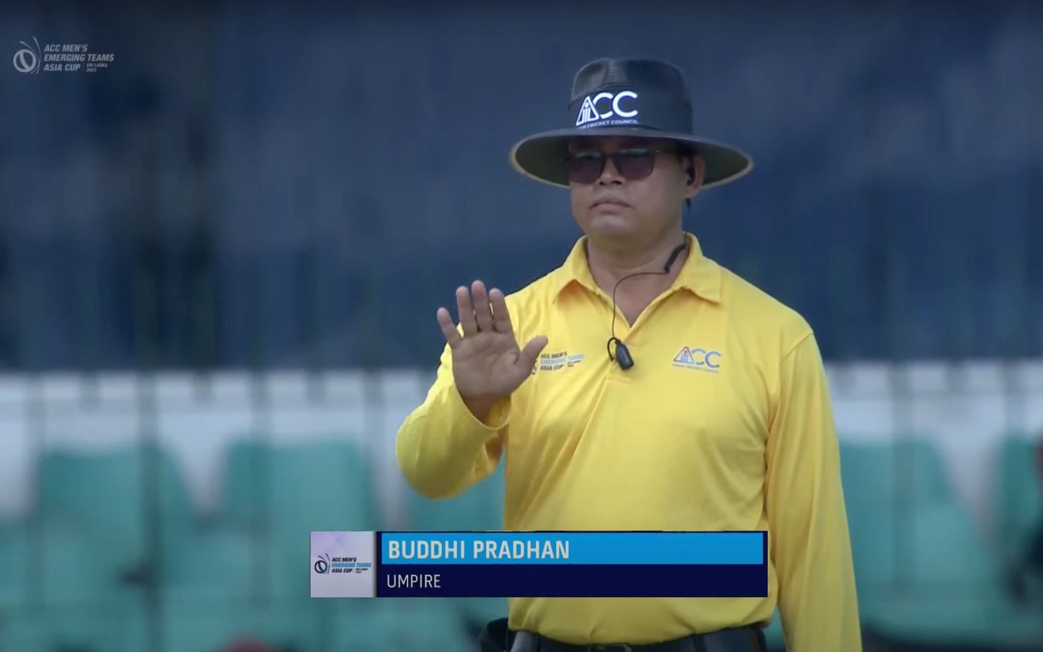 इमर्जिङ एसिया कप: नेपाली अम्पायरले खेलाइरहेका छन् प्रतियोगिताको पहिलो खेल