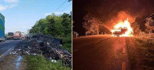 मध्यरातमा मकवानपुरमा भयानक सवारी दुर्घटना, जलेर तीन जनाको मृत्यु