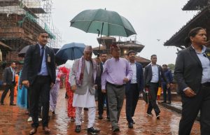 राष्ट्रपति पौडेलद्वारा पाटन कृष्ण मन्दिरको दर्शन