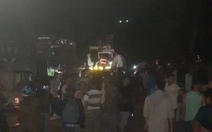 मध्यरातमा गल्छी गणेश पुलमा भयानक सवारी दुर्घटना, ३ घण्टासम्म सडक अवरूद्ध