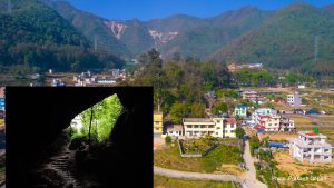 थानकोटमा रहेको ऐतिहासिक गुफाको उत्खनन गरिँदै