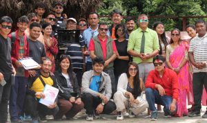 चन्द्रागिरिका कलाकार र निर्माता भएको चलचित्र ‘हामी तीन भाई’ को छायांकन अन्तिम चरणमा