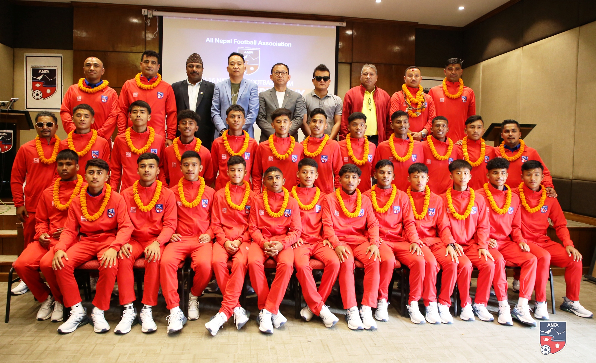 साफ यू-१६ च्याम्पियनसिप खेल्ने नेपाली टोली भुटान प्रस्थान