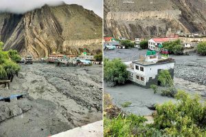 कागबेनीमा भीषण बाढीः वारीपारी सम्पर्क टुट्यो, दर्जन घरसहित प्रहरी चौकीमा क्षति (तस्बिरसहित)