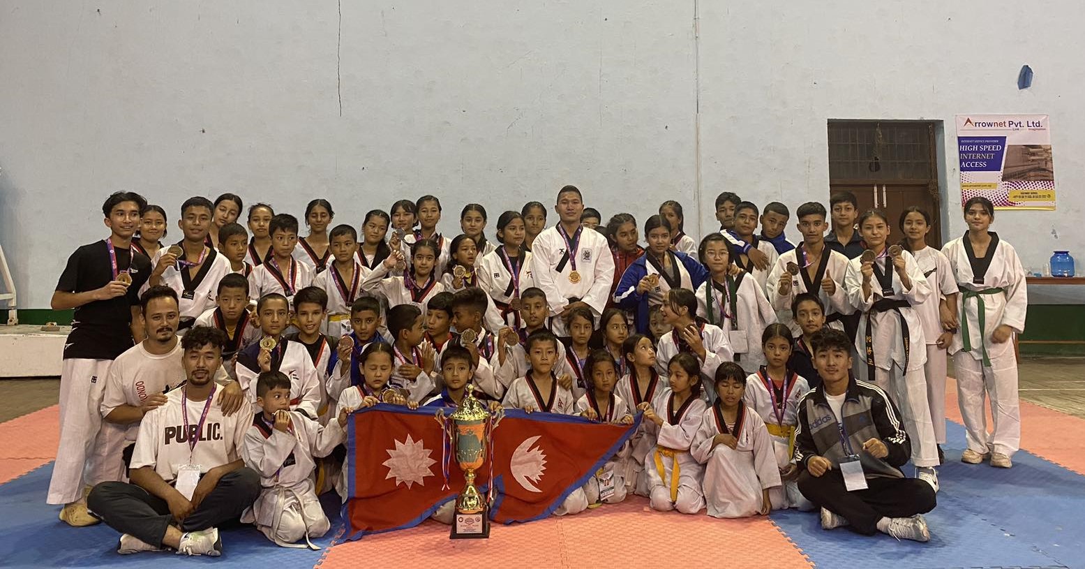 पाँच देश सम्मिलित तेक्वान्दो च्याम्पियनसिपमा चन्द्रागिरि डोजाङलाई १८ स्वर्णसहित २६ पदक