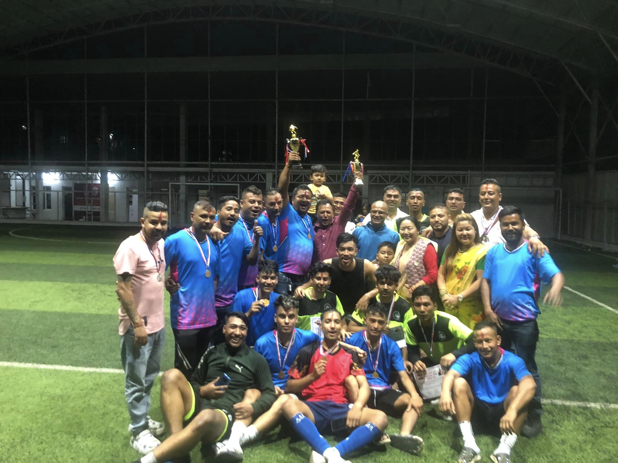 चन्द्रागिरि नगर वडास्तरीय फुटसलको उपाधि चन्द्रागिरि-१५ तीनथानालाई