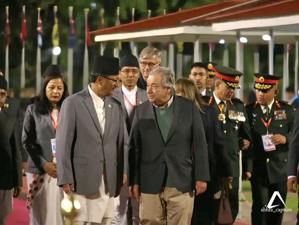 संयुक्त राष्ट्रसंघका महासचिव गुटेरस नेपालमा