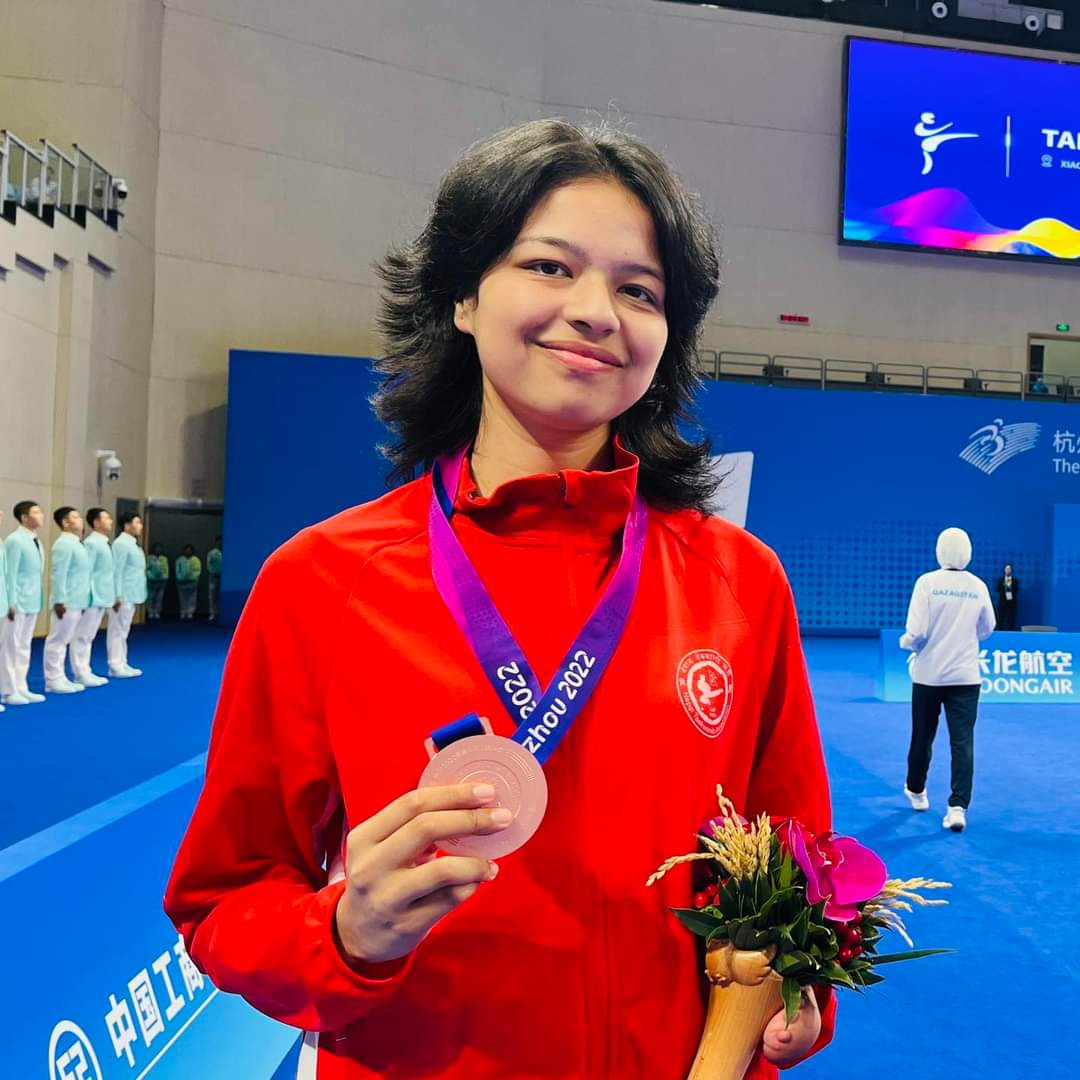 पारा एसियाली खेलकुद: पलेशा गाेवर्धनले नेपाललाई दिलाइन् ऐतिहासिक पदक