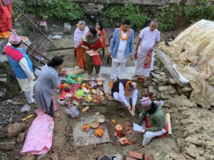 फेवातालको बीचमा रहेको तालबाराही मन्दिर पुनः निर्माण सुरु, ९ करोडको लागतमा नयाँ मन्दिर बनाइने