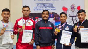 ५५औं राष्ट्रिय कराँते च्याम्पियनसीपमा चन्द्रागिरिका स्वनिमलाई दोहोरो स्वर्ण