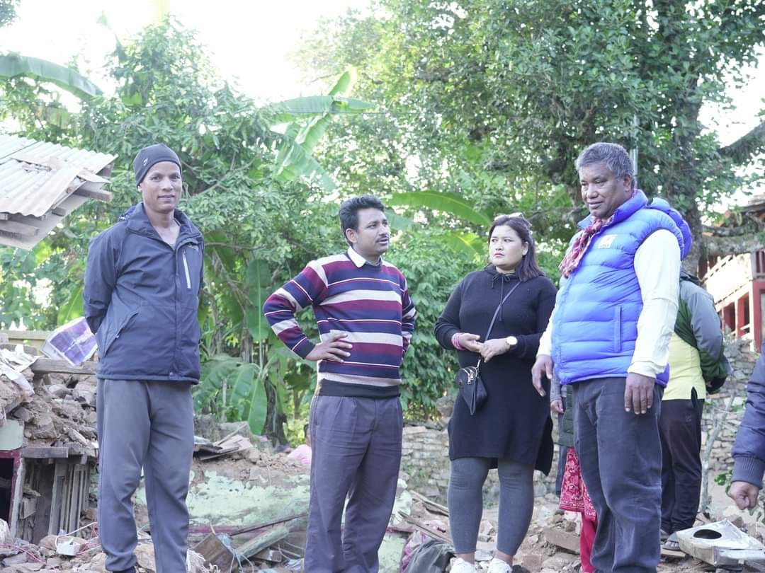 जिफन्टका अध्यक्ष विनोद श्रेष्ठको नेतृत्वमा करिब १ सय जनाको जनशक्ति भूकम्प प्रभावित जाजरकोटमा