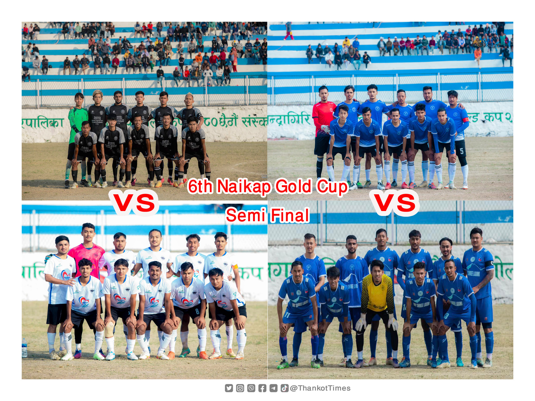 नैकाप गोल्डकपः सेमीफाइनलमा भिड्दै ब्लुबेल र महादेव यूथ तथा मध्यपुर जागरुक र हामी दाजुभाई