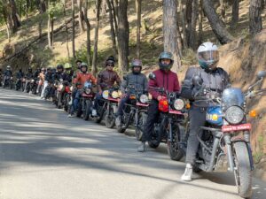 दरबारमार्गबाट इन्द्रस्थानसम्म रोयल एनफिल्ड हन्टर र्याली