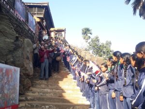 गोरखाबाट काठमाडाैंसम्म नेपाली सेनाको पदयात्रा शुरु