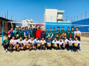 मैत्रीपूर्ण भलिबलमा नेपाली सेनाको टोलीसँग घरेलु टोली चन्द्रागिरि न्यू डायमण्ड पराजित