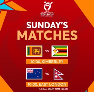 यु-१९ विश्वकप क्रिकेटः नेपालले आज न्युजिल्याण्डको सामना गर्दै