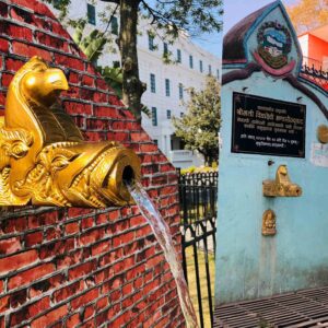 मेलम्चीको पानी काठमाडाैं आइपुग्दा नवौंपटक उद्घाटन, पहिलो उद्घाटनको धारामा कमिला