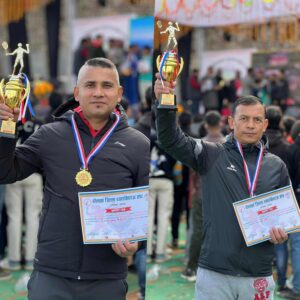 दोलखा खुल्ला ब्याडमिन्टन प्रतियोगिताःभेट्रान्स डबल्सको उपाधि चन्द्रागिरिका पोखरेल र खत्रीलाई