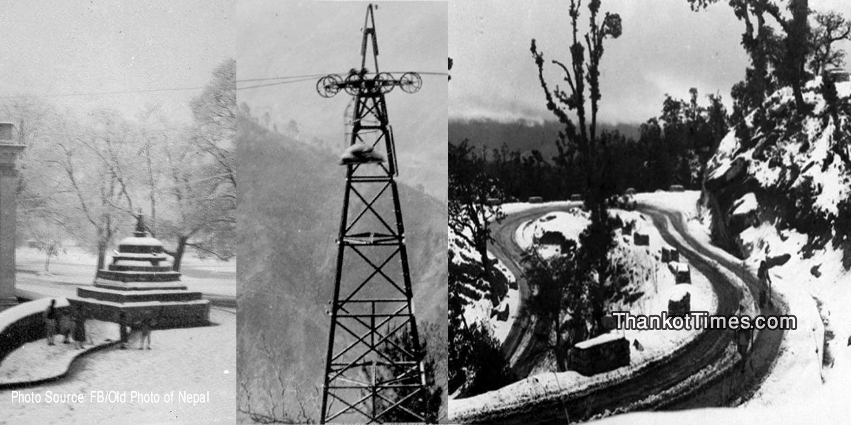 ७९ वर्षअघि काठमाडाैंमा हिउँ पर्दा धोर्सिङ-मातातीर्थ रोप-वे समेत बन्द भएको थियो