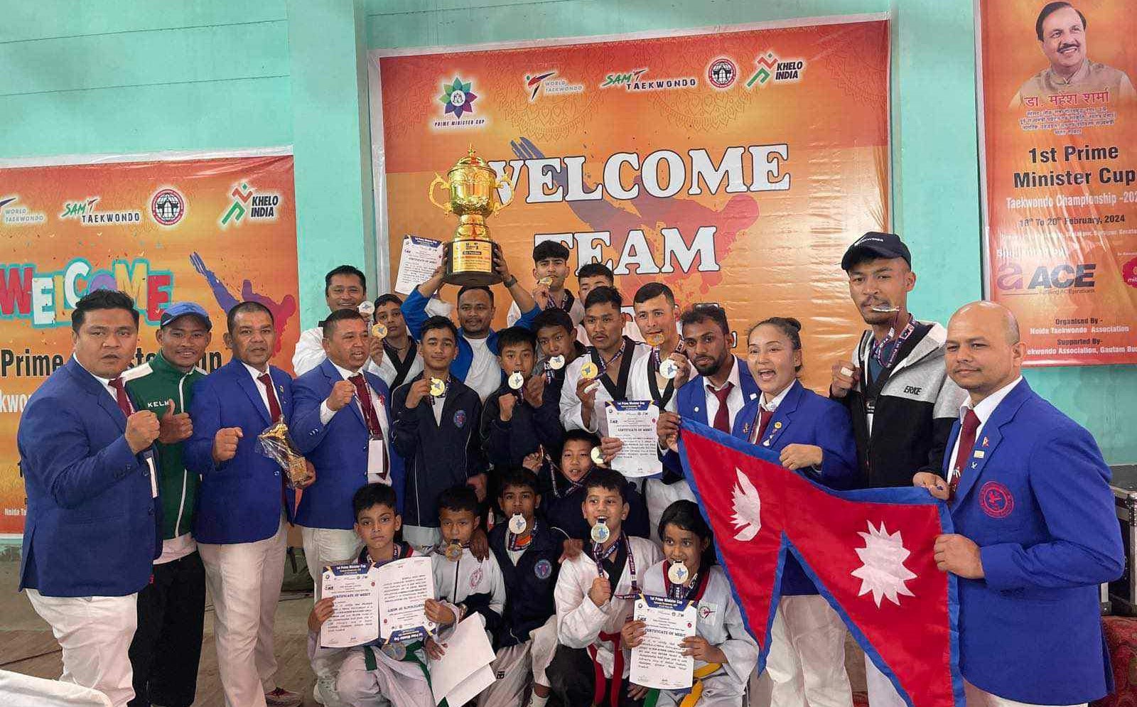 जेसिस स्कुललाई भारतमा सम्पन्न प्रधानमन्त्री कप तेक्वान्दो च्याम्पियनसिपमा ५ स्वर्णसहित १० पदक