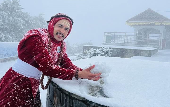 भालेश्वर डाँडामा हल्का हिमपात