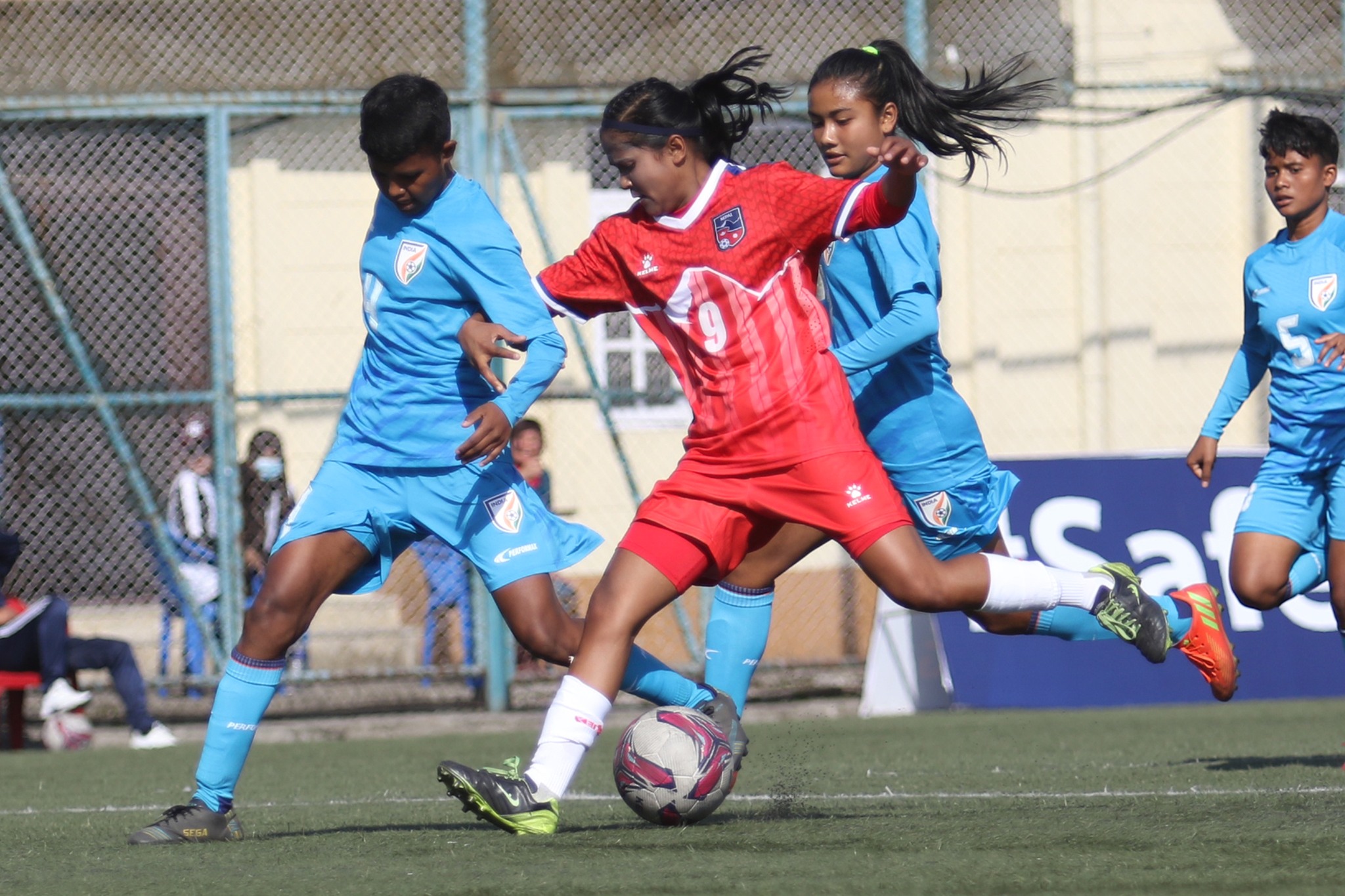 साफ यू-१६ महिला फुटबल: भारतसँग नेपालको लज्जास्पद हार