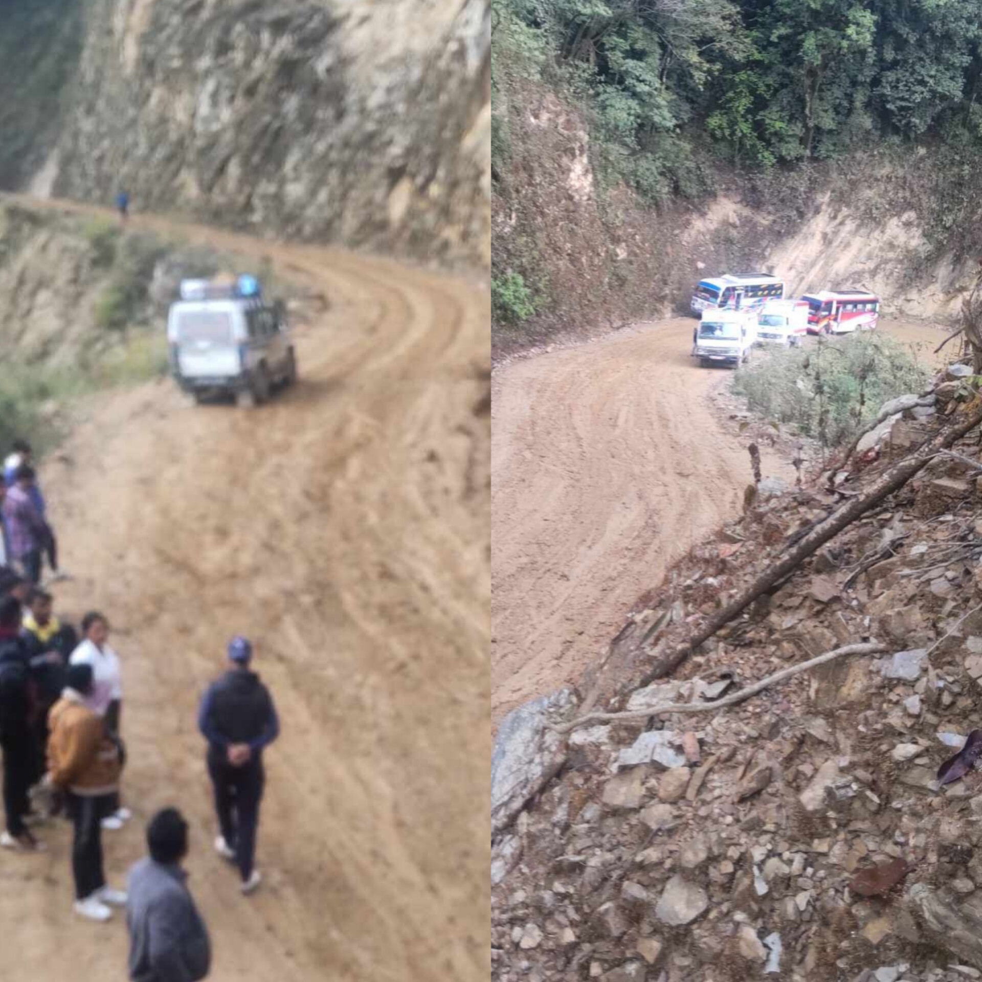 थानकोट-चित्लाङ सडक हिलाम्मे हुँदा एम्बुलेन्स सञ्चालनमा समेत सकस