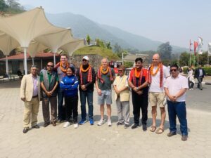 न्युजिल्याण्डका भलिबल खेलाडी चन्द्रागिरिमा, न्यु डायमण्ड एकेडेमीको भ्रमण गर्ने इच्छा