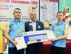 ग्याल्बो लामा स्मृति राष्ट्रिय भेट्रान्स ब्याडमिन्टन: चन्द्रागिरिका खत्री र पोखरेल पहिलो