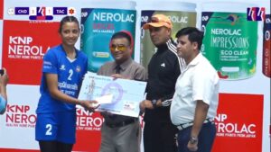 राष्ट्रिय महिला भलिबल प्रतियोगिताः चन्द्रागिरि न्यू डायमण्डको विजयी सुरुवात